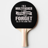 Raquette De Ping Pong motivation citations amusantes - ping pong paddle  (Dos)