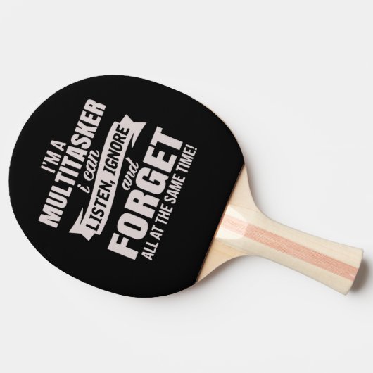 Raquette De Ping Pong motivation citations amusantes - ping pong paddle  (Côté)