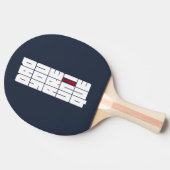 Raquette De Ping Pong Mots Papa Tu Es Unique (Côté)