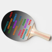 Raquette De Ping Pong Mots positifs (Côté)
