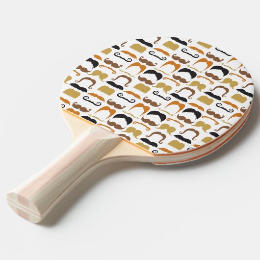 Raquette De Ping Pong Moustaches Ping Pong Paddle (Devant Angle)