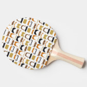 Raquette De Ping Pong Moustaches Ping Pong Paddle (Côté)