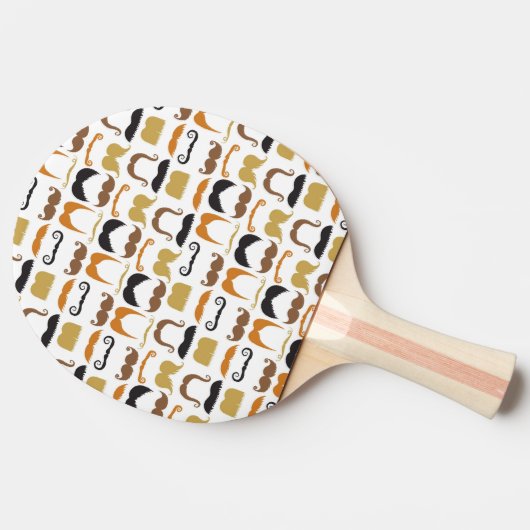 Raquette De Ping Pong Moustaches Ping Pong Paddle (Côté)