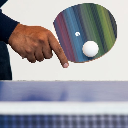 Raquette De Ping Pong Multicolor rustique élégant Turquoise (Insitu)