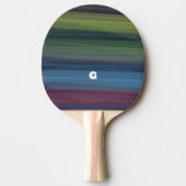 Raquette De Ping Pong Multicolor rustique élégant Turquoise (Devant)