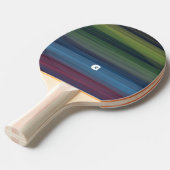 Raquette De Ping Pong Multicolor rustique élégant Turquoise (Devant Angle)
