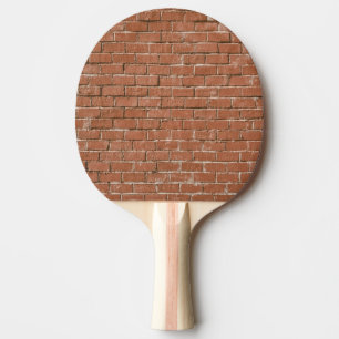Raquette De Ping Pong Mur de brique rouge rustique