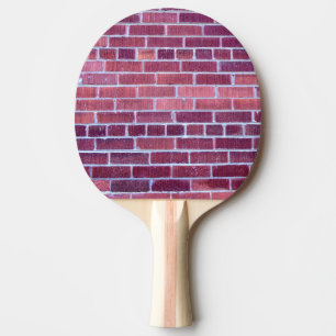 Raquette De Ping Pong Mur de briques Rougeâtre-Brunâtre