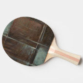 Raquette De Ping Pong Mur en brique rouge et gris (Côté)