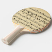Raquette De Ping Pong Musique Antique Sheet (Devant Angle)