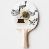 Raquette De Ping Pong Musique et conception de gramophone (Devant)