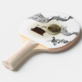 Raquette De Ping Pong Musique et conception de gramophone (Devant Angle)