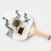 Raquette De Ping Pong Musique et conception de gramophone (Côté)