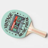 Raquette De Ping Pong Musique vintage Freak (Côté)