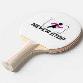 Raquette De Ping Pong N'arrêtez jamais la conception motivationnelle pou (Devant Angle)
