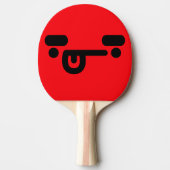 Raquette De Ping Pong Naughty Confused Face Red Ping Paddle (Devant)