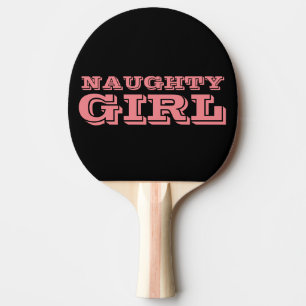 Raquette De Ping Pong NAUGHTY GIRL, Funny Ping Paddles