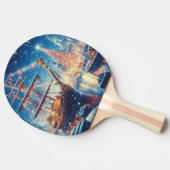 Raquette De Ping Pong Navire à quai Noël/hiver (Côté)