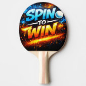 Raquette De Ping Pong Ne jamais abandonner – Conception de mentalité de  (Devant)