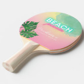 Raquette De Ping Pong Neon Beach Please Enterrement de Vie de Jeune Fill (Devant Angle)