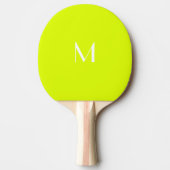Raquette De Ping Pong néon jaune - monogrammé (Devant)