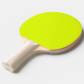 Raquette De Ping Pong Neon Jaune Retro Couleur Fluorescent Bright (Devant Angle)