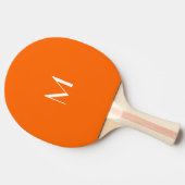 Raquette De Ping Pong néon orange - monogrammed  (Côté)
