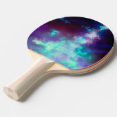 Raquette De Ping Pong Night Sky Neon Lights Ping Pong Paddle (Devant Angle)