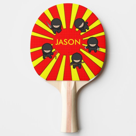 Raquette De Ping Pong Ninjas mignon (Devant)