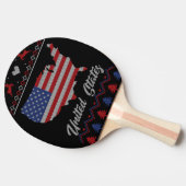Raquette De Ping Pong Noël aux États-Unis (Côté)