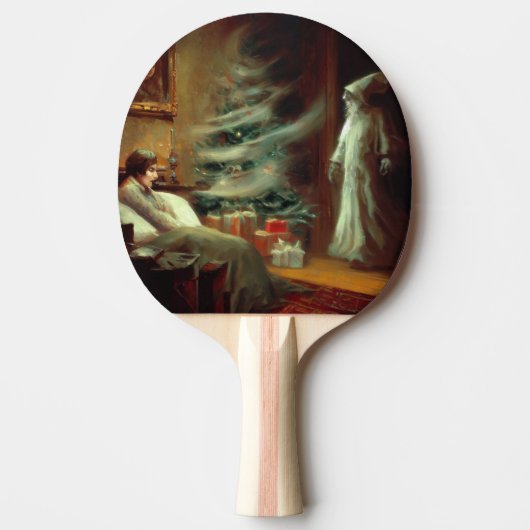 Raquette De Ping Pong Noël Carol Fantôme de Noël présent (Devant)