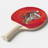 Raquette De Ping Pong Noël du tigre en rouge (Devant Angle)