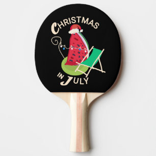 Raquette De Ping Pong Noël en juillet drôle de Noël en juillet