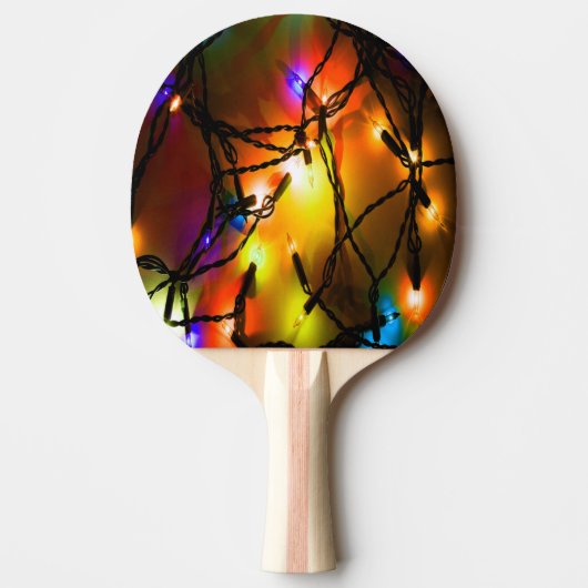Raquette De Ping Pong Noël Lumières Esprit Cadeau Magie (Devant)