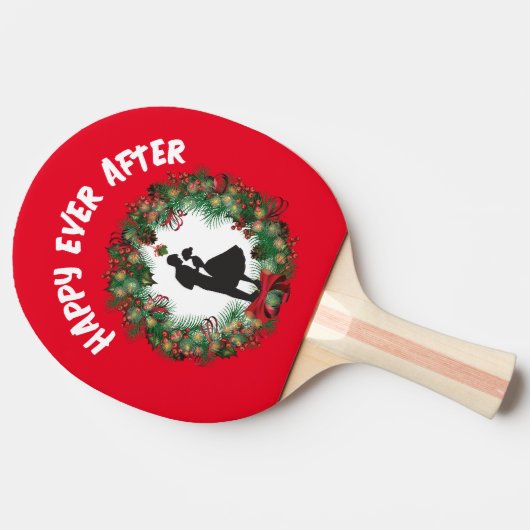 RAQUETTE DE PING PONG NOËL MARIAGE PING PONG PADDLE (Côté)