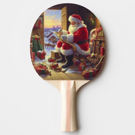 Raquette De Ping Pong Noël Père Noël 2 (Devant)