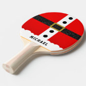 Raquette De Ping Pong Noël Père Noël Suit Amusant Ceinture de Parties sc (Devant Angle)