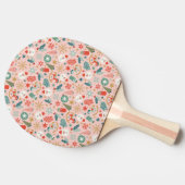 Raquette De Ping Pong Noël Retro Pastel (Côté)