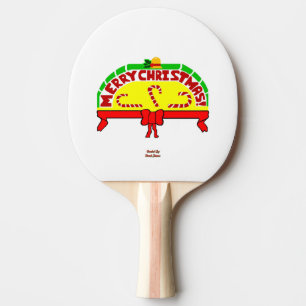 Raquette De Ping Pong Noël Salutations Ping Pong Paddle