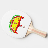 Raquette De Ping Pong Noël Salutations Ping Pong Paddle (Côté)