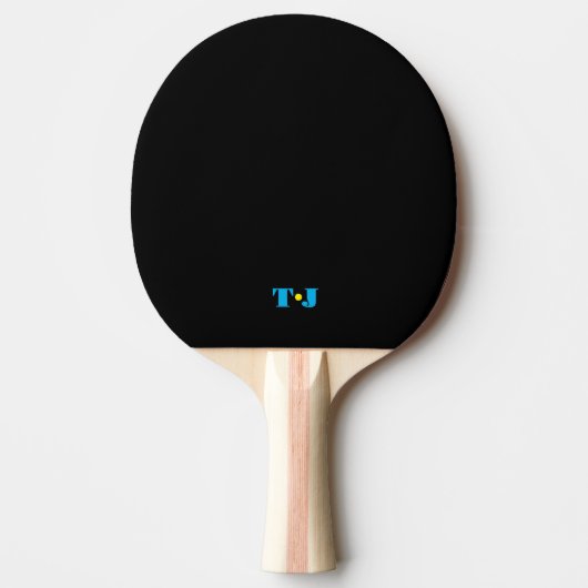 Raquette De Ping Pong Noir personnalisé (Devant)