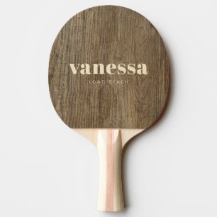 Raquette De Ping Pong Nom Classique Moderne Minimaliste en Bois de Hicko