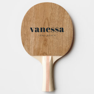 Raquette De Ping Pong Nom Classique Moderne Minimaliste en Bois de Pin C
