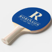 Raquette De Ping Pong Nom de famille & Initial Royal (Devant Angle)