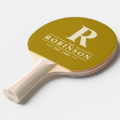 Raquette De Ping Pong Nom de famille & Initiale Desert Sage (Devant Angle)