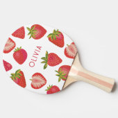 Raquette De Ping Pong Nom de fraise personnalisé (Côté)