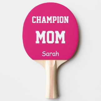 Raquette De Ping Pong Nom de la mère du champion personnalisé
