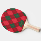 Raquette De Ping Pong Nom de monogramme personnalisé (Côté)