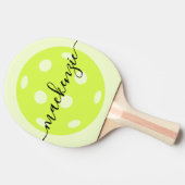 Raquette De Ping Pong Nom de script personnalisé Pickleball (Côté)