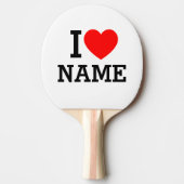 Raquette De Ping Pong Nom du coeur (Devant)